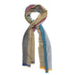 "Fantasia Azzura/Bordeaux" Cashmere Scarf