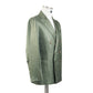 Green Unstructured Textured Wool-Blend Blazer