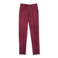 Burgundy Cotton Trousers