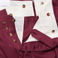 Burgundy Cotton Trousers