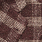 Checked Burgundy Wool & Silk Blazer