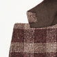 Checked Burgundy Wool & Silk Blazer
