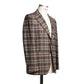 Brown Check Blazer in Solbiati Wool