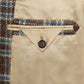 Brown Check Blazer in Solbiati Wool