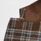 Brown Check Blazer in Solbiati Wool