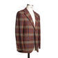 Burnt Red & Navy Prince of Wales Blazer from Fox Brothers