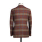 Burnt Red & Navy Prince of Wales Blazer from Fox Brothers