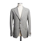 Light grey windowpane jacket in wool and silk